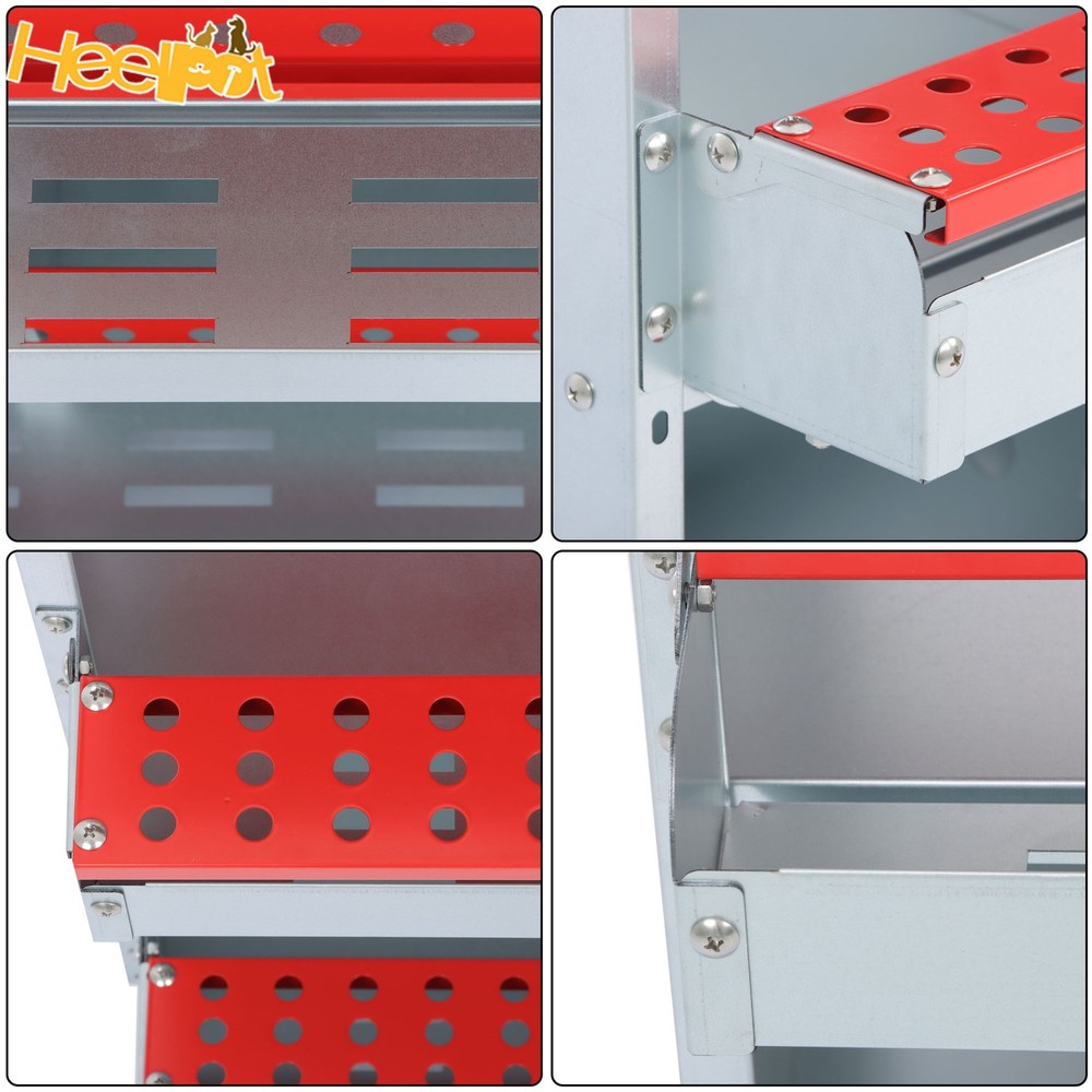 Red 6 Compartments High Quality Materials Chickens Egg Laying Box Nesting Box