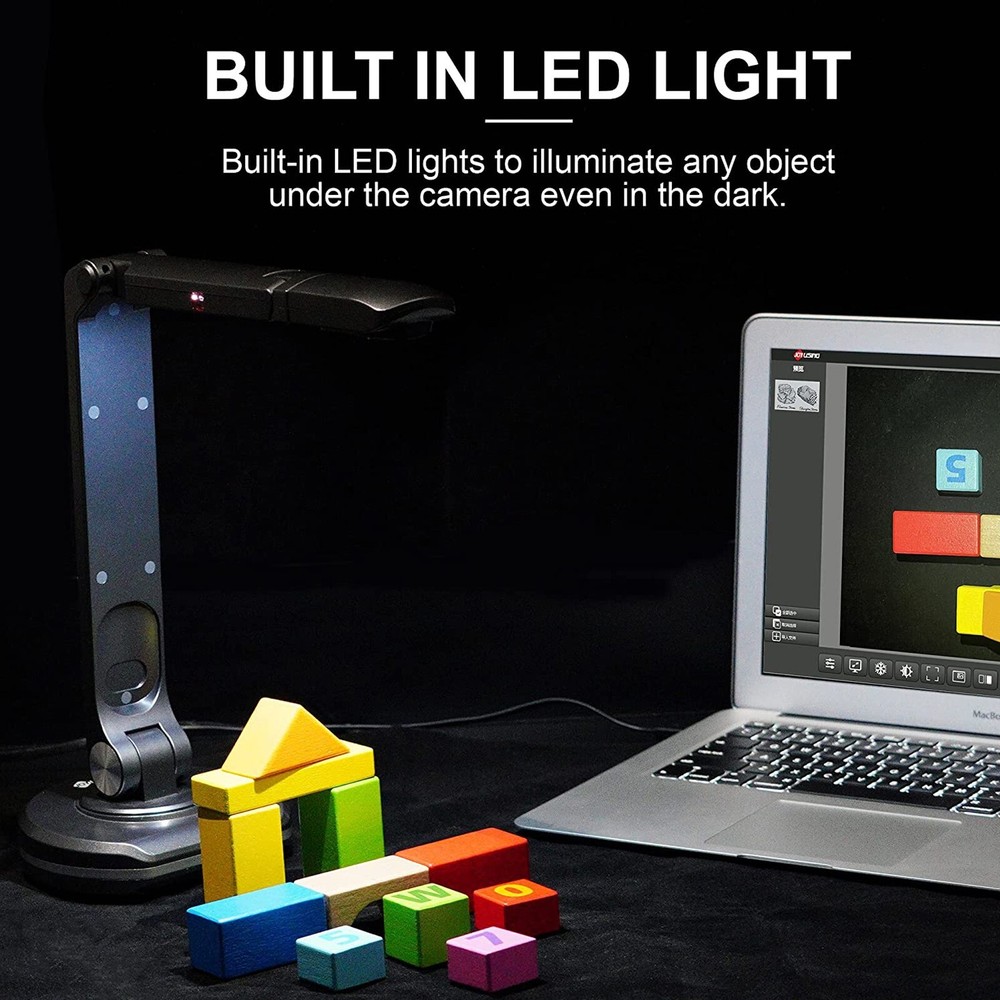 Joyusing V500S 8MP Document Camera, Book and A3 Scanner Live Online Presentation