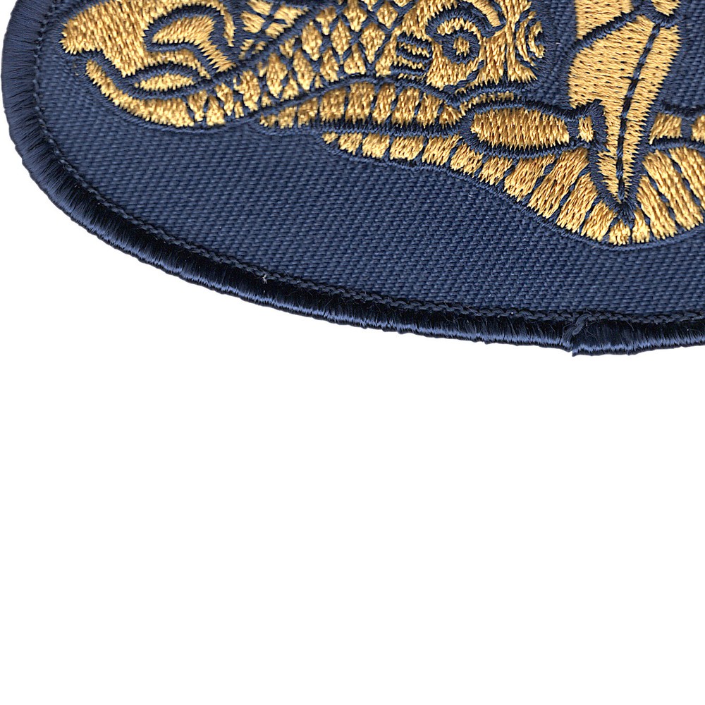Navy Gold Dolphins Small Version Patch