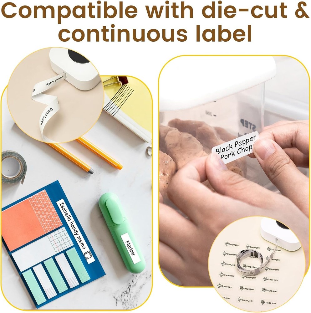 Label Maker Machine with Tape NIIMBOT Label Maker D30 Mini Portable Bluetooth