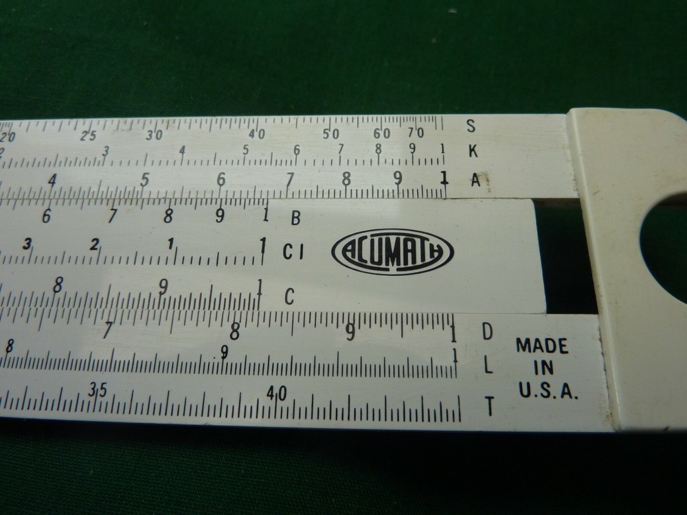 ACU-MATH 400 USA SLIDE RULE