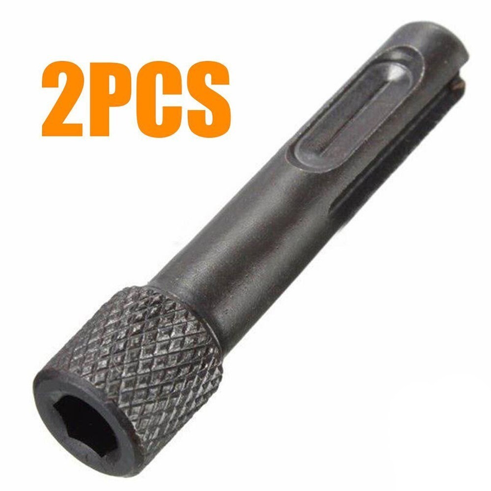 2X 1/4" Socket Driver Screwdriver Drill Bit Hex Shank Chuck Adaptor Set