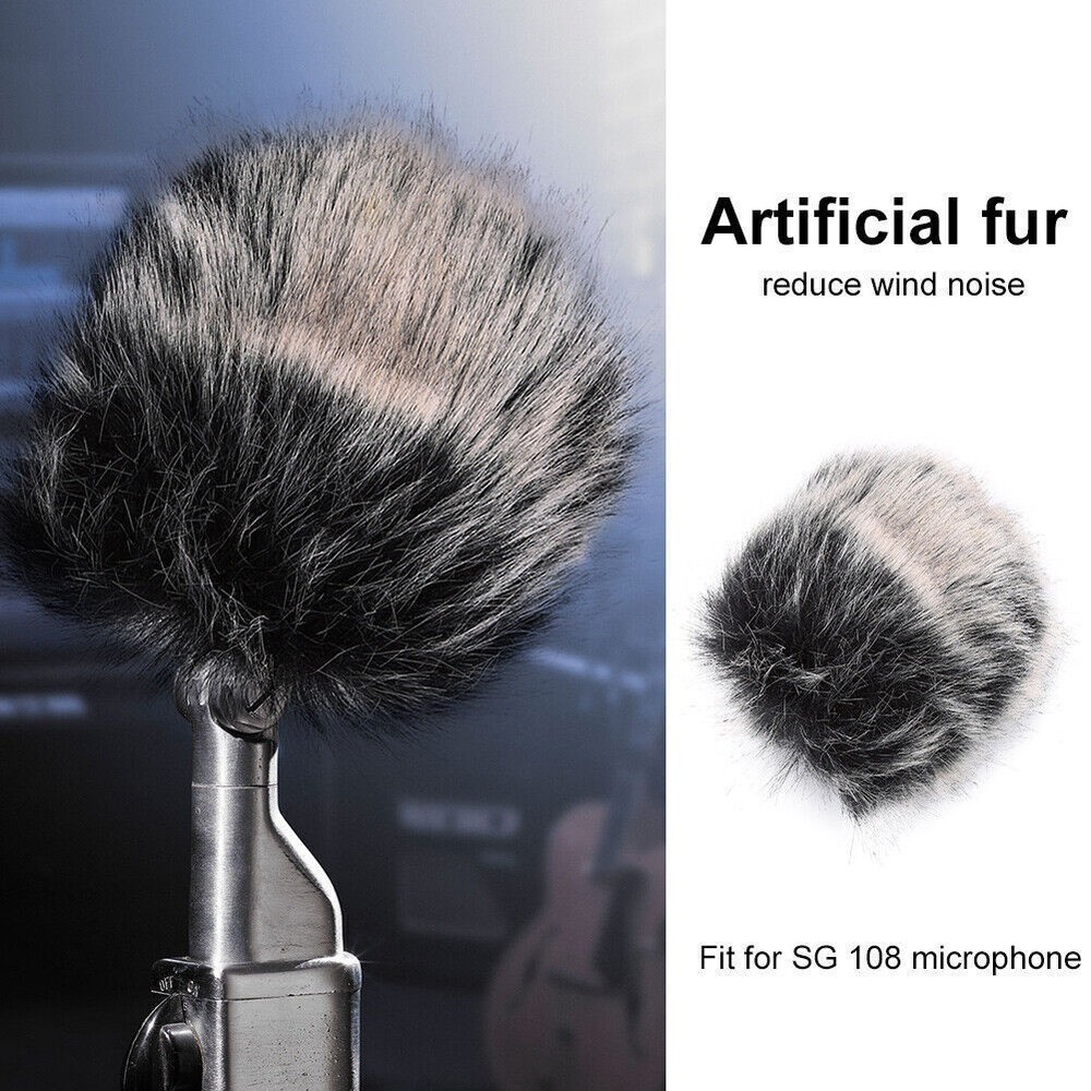 Microphone Windproof Windshield Wind Fur Muff for DSLR Camera DV Camcorder