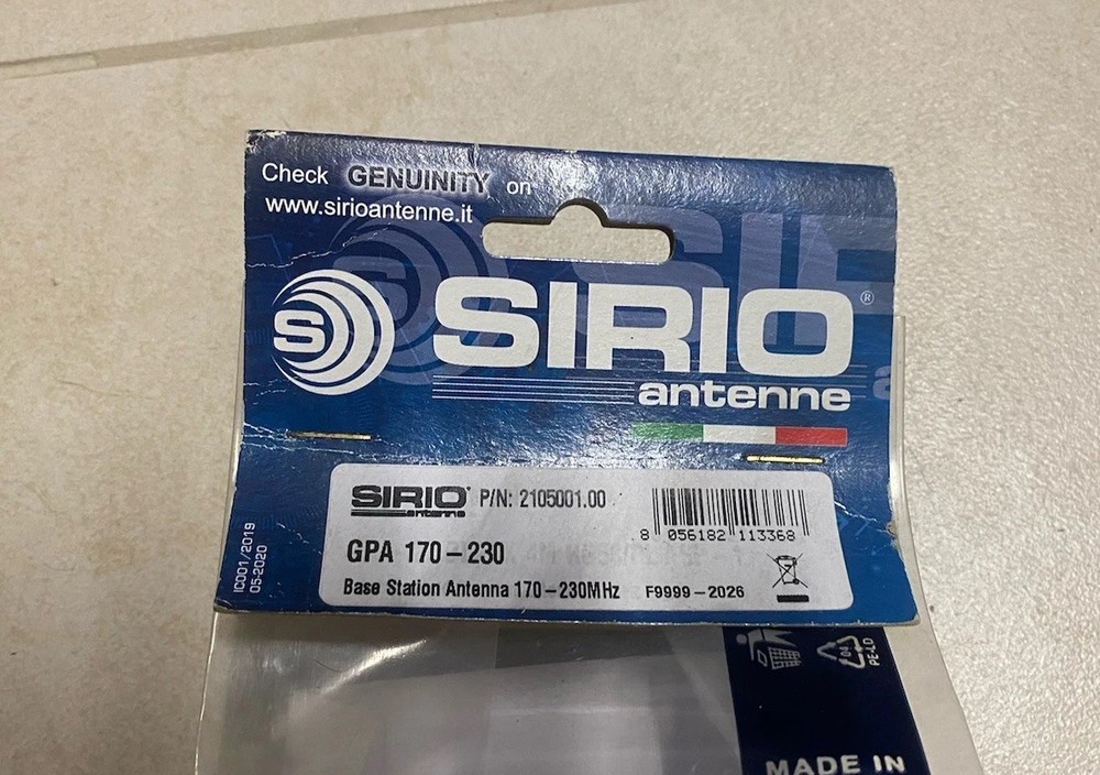 SYRIO GROUND PLANE GPA ANTENNA 170-230mhz 300 Watt NEW