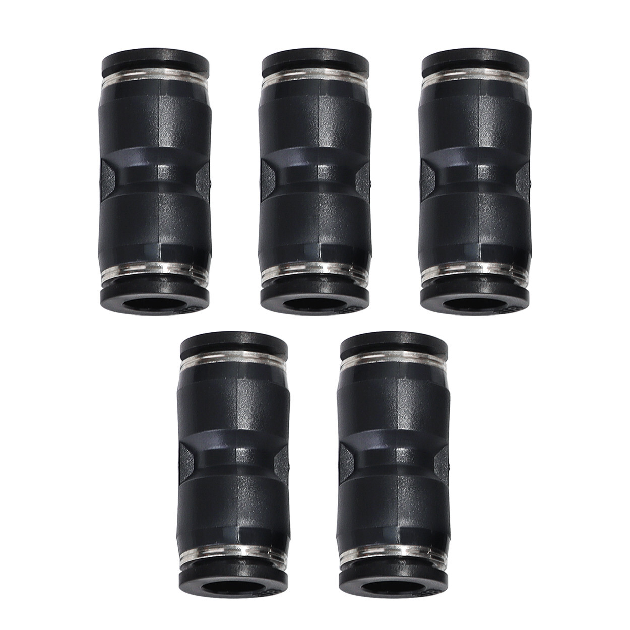 Straight Air Line Union Push To Connect Air Fittings For 3/8" OD Pneumatic 10Pcs