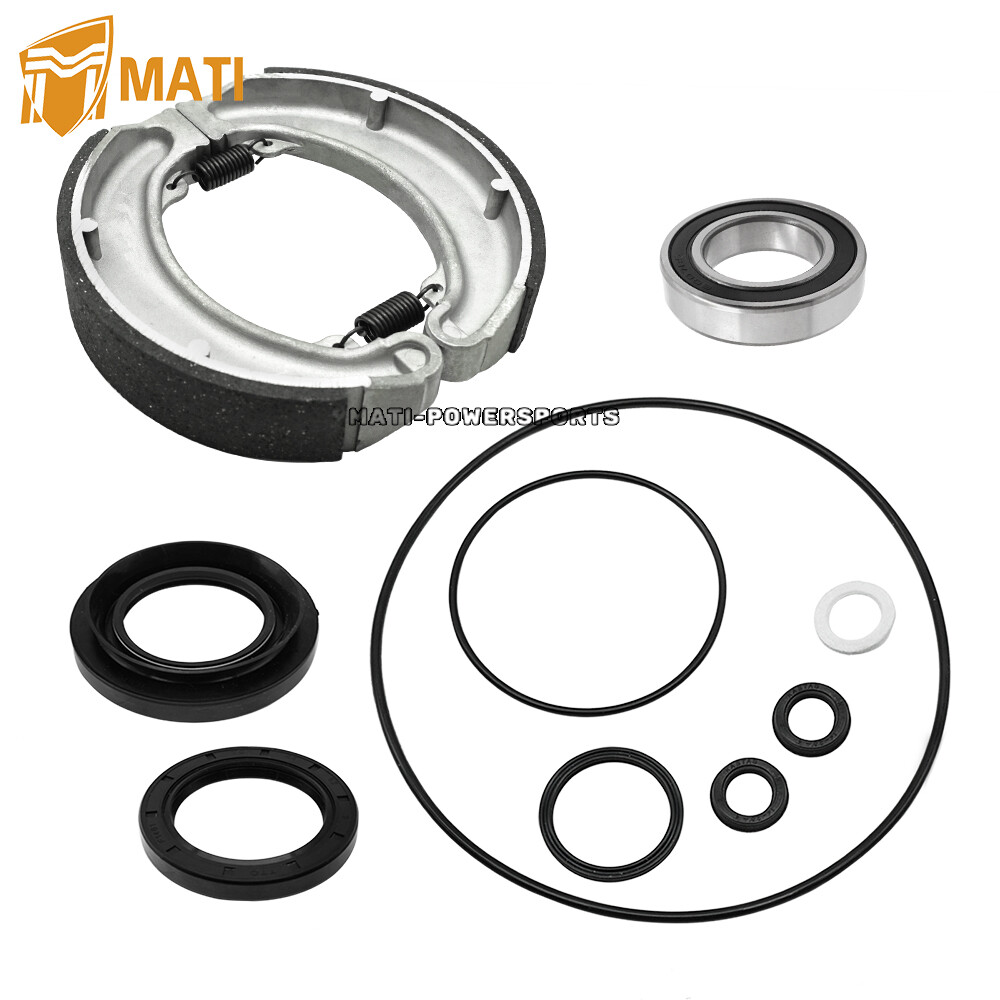 Rear Brake Drum Bearing Seals Kit w/Shoes for Honda TRX300 2x4 4x4 Fourtrax 300