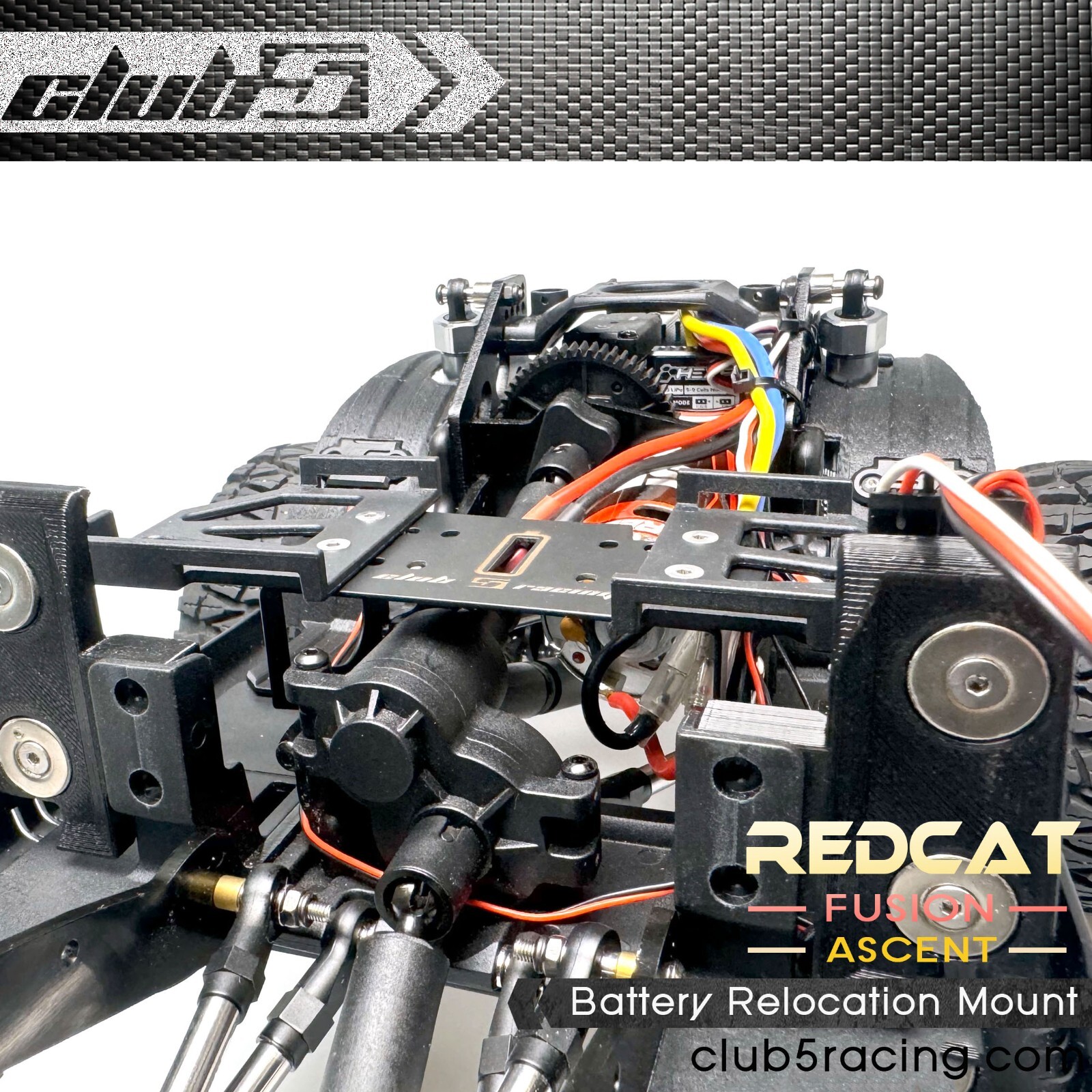 Battery Relocation Mount for Redcat Fusion