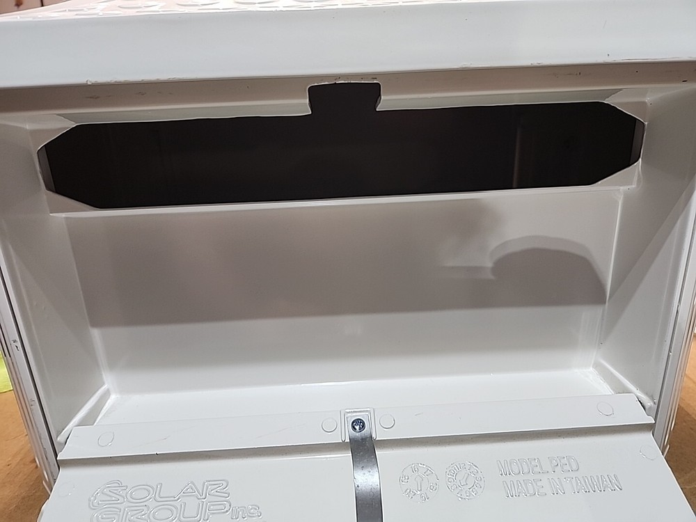 Gibraltar Hamilton Premium Large Locking Aluminum Post Mount Mailbox White Displ