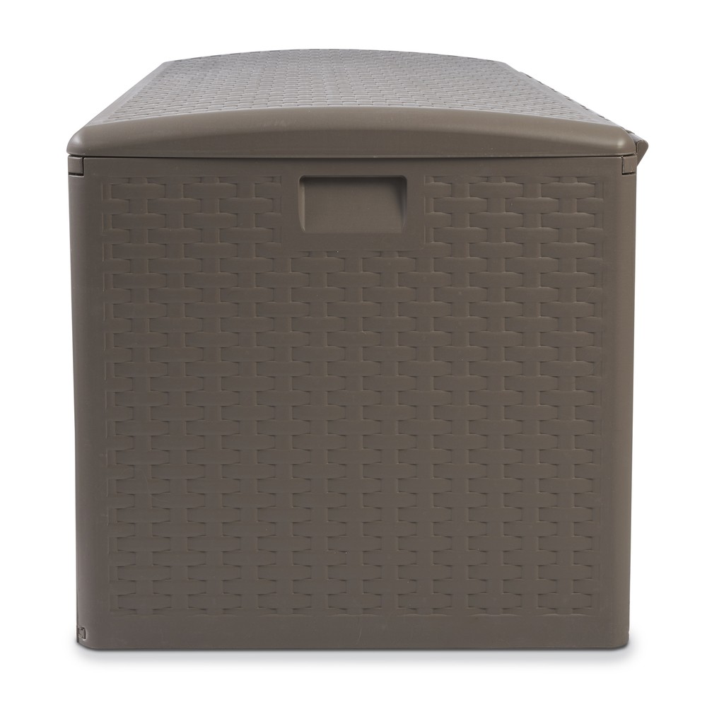 Plastic Development Group HDEDB99G 99-Gallon Resin Storage Deck Box, Driftwood