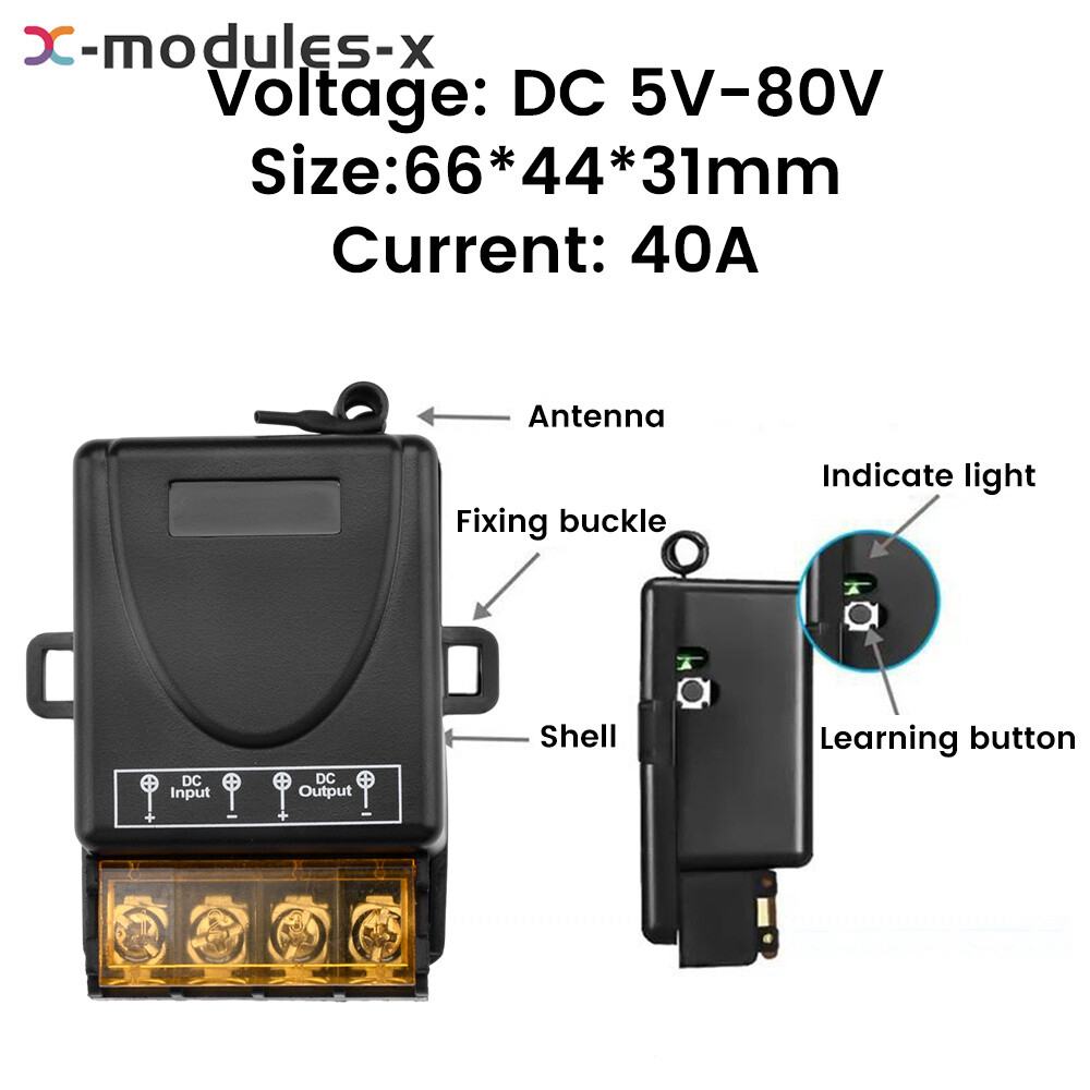 433Mhz High Power Wireless Remote Control Switch 500M For Pump Ceiling Lamp New