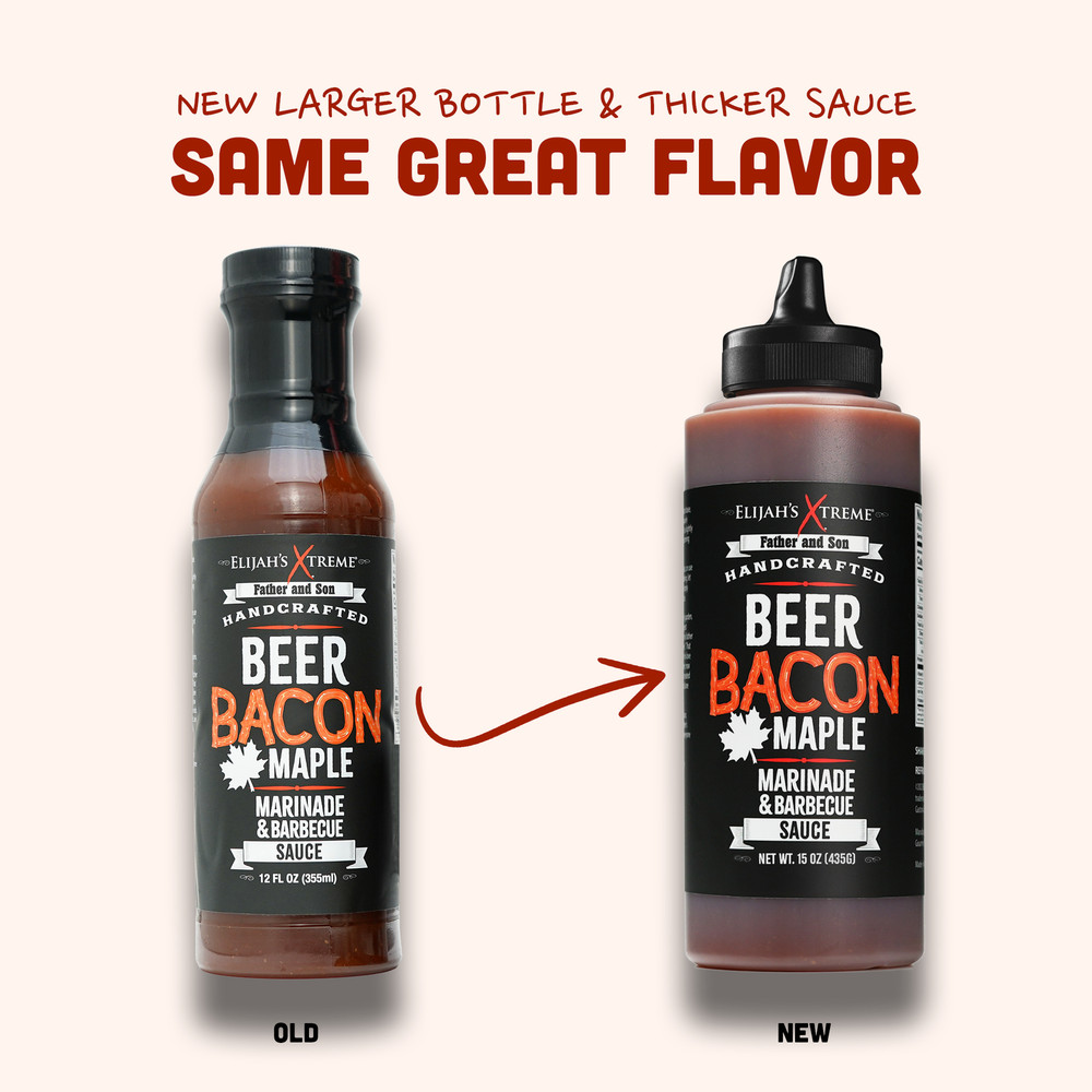 Elijah's Xtreme: Beer Bacon Maple BBQ Sauce & Marinade