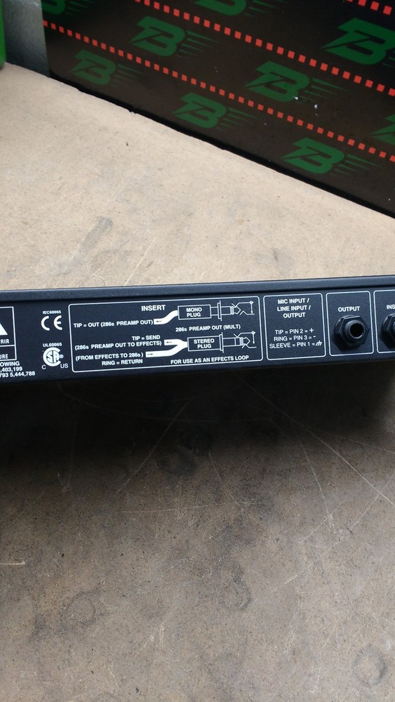 DBX 286s Microphone Preamp Processor DBX286SV w/ power cord - used