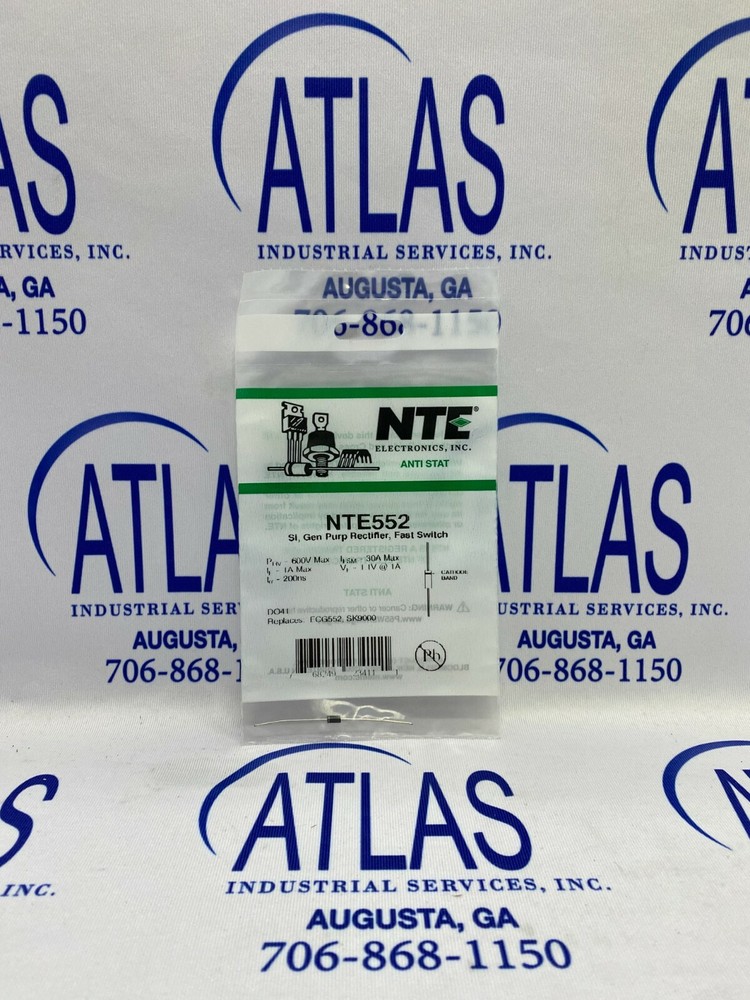 NTE NTE552 Diode 1A 600V 200NS DO-41 Fast ***AUTHORIZED NTE DISTRIBUTOR***