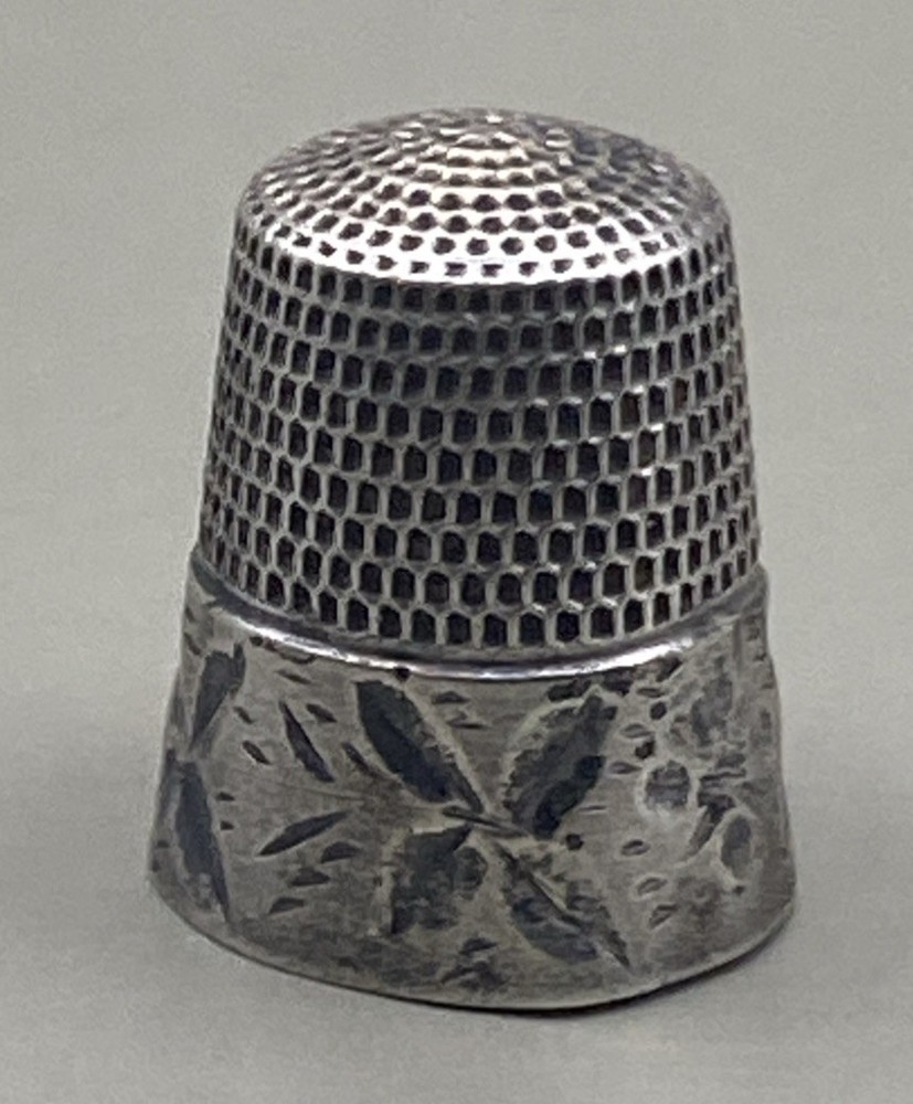 Antique Simon Bros. Silver Thimble