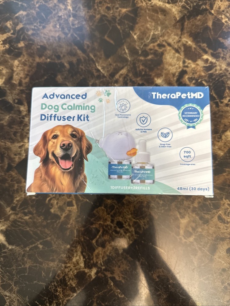 TheraPetMD Advanced Dog Calming Diffuser Kit 1 Diffuser 2 Refills & Spray~ New