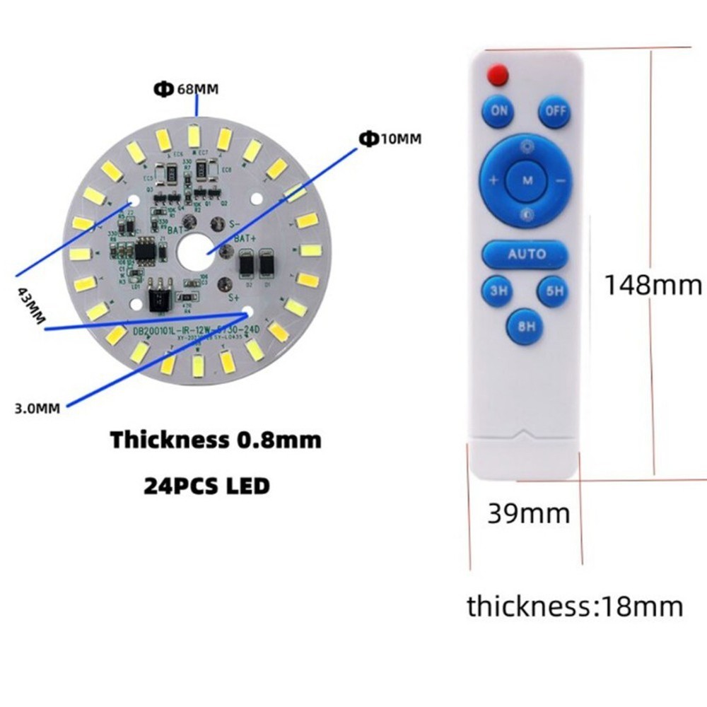 Remote Control Solar Panel Light for For ceiling with Switchable Lighting Modes