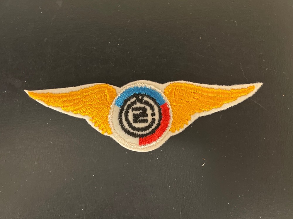 Vintage CZ Motorcycles Wings Patch Embroidered 4”