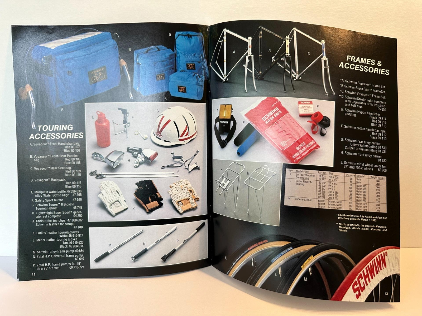 original 1983 Schwinn Bicycle Co. LIGHTWEIGHT CATALOG brochure