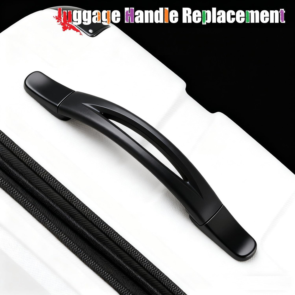 2Pcs Luggage Handle 9.06" X 0.98" (L X W) Plastic Pull Handle Grip Replacement 2