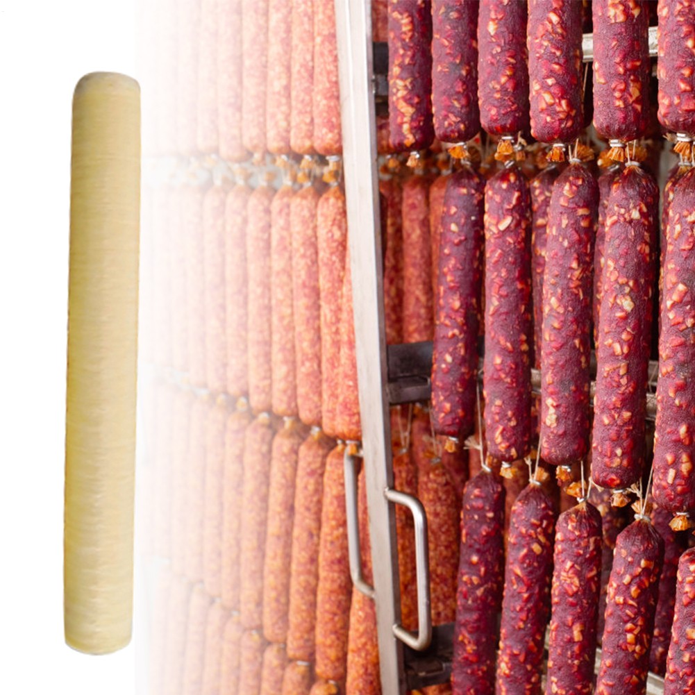 Collagen Sausage Casings for Cooked and Smoked, 26 mm X 46 ft for 20 lb