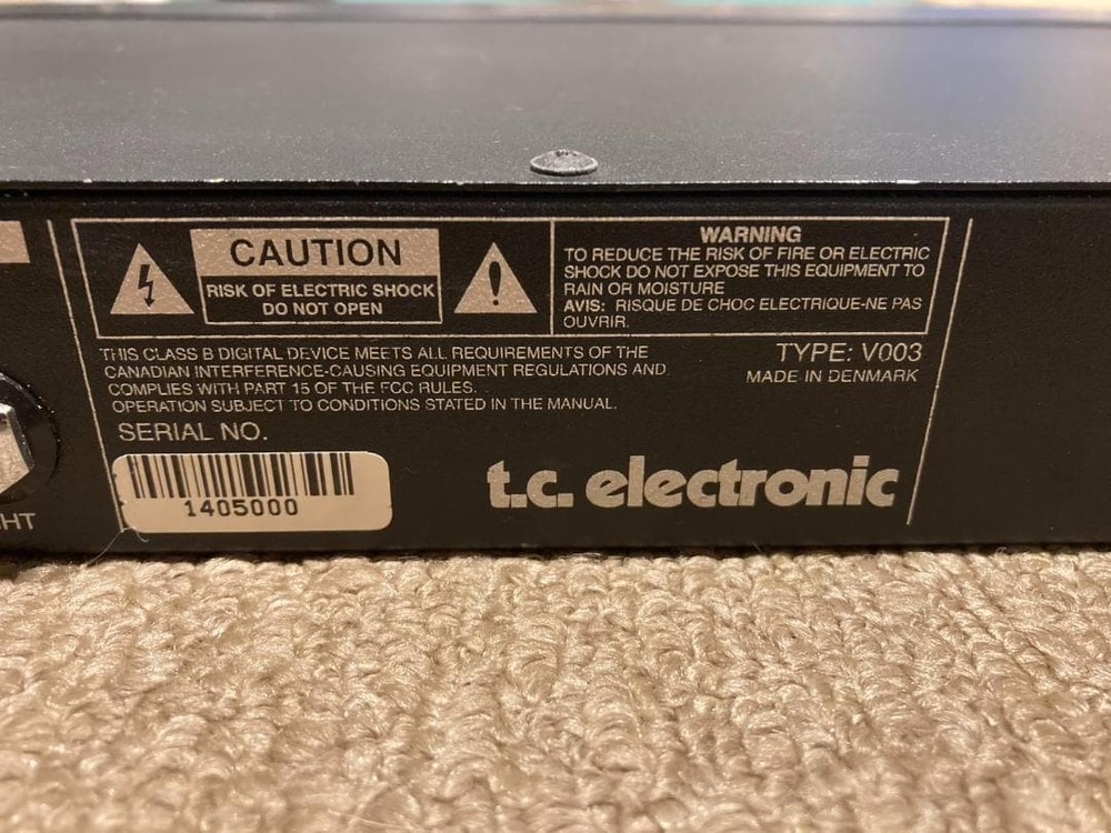 t.c.electronic G-Force Multi-Effects Processor Operation Confirmed