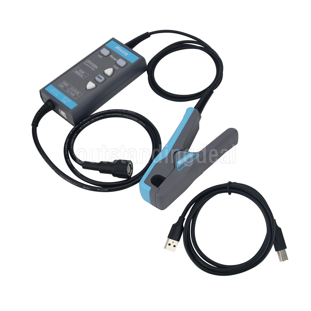 Micsig CP2100A 800KHz 10A/100A AC DC Current Probe for Oscilloscopes ot25