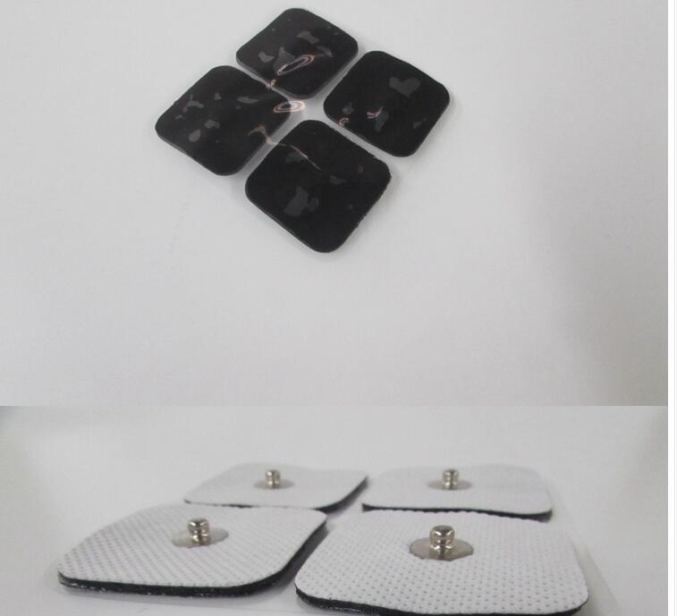 8 TENS ELECTRODE PADS Snap Stud 2x2" SQUARE MASSAGE PADS
