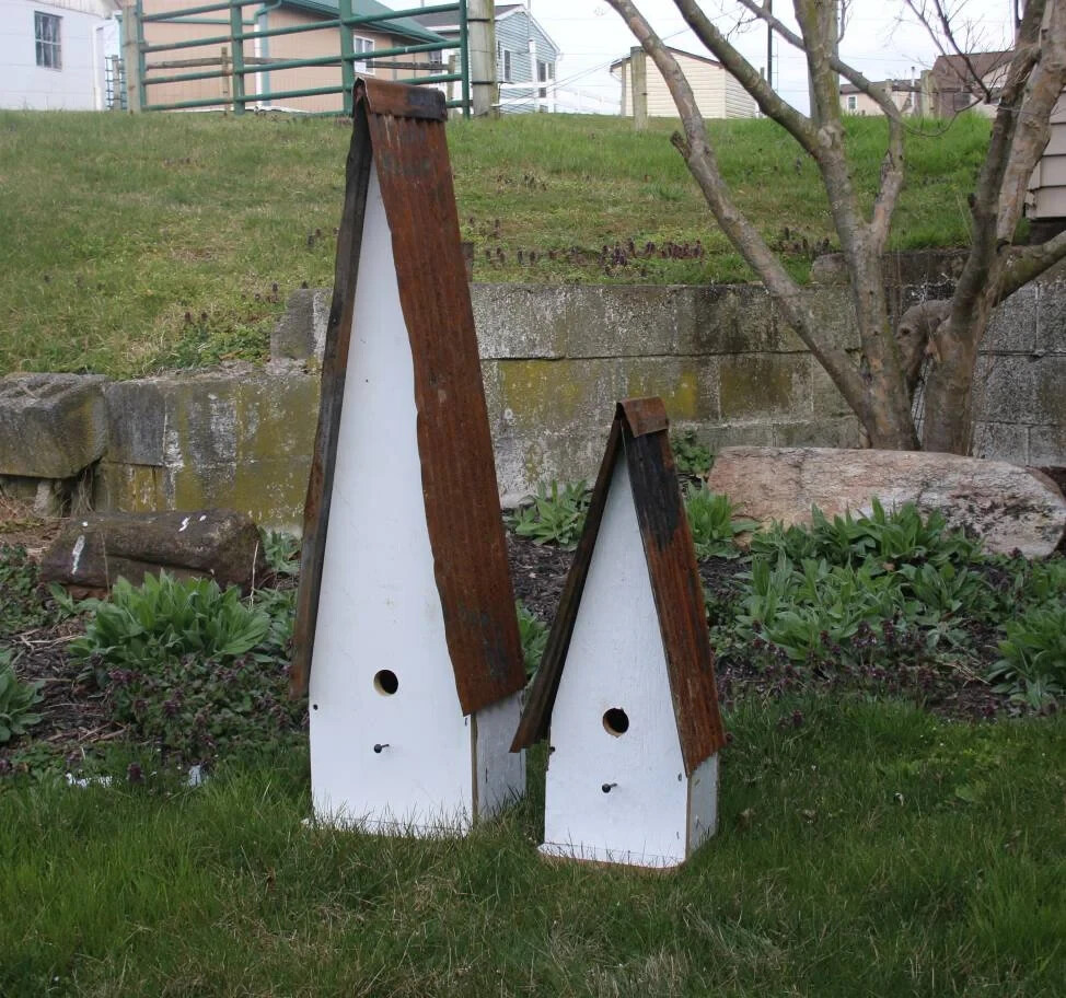 Rustic Extra Large Shanty Birdhouse Made of Reclaimed Wood |Amish Handmade