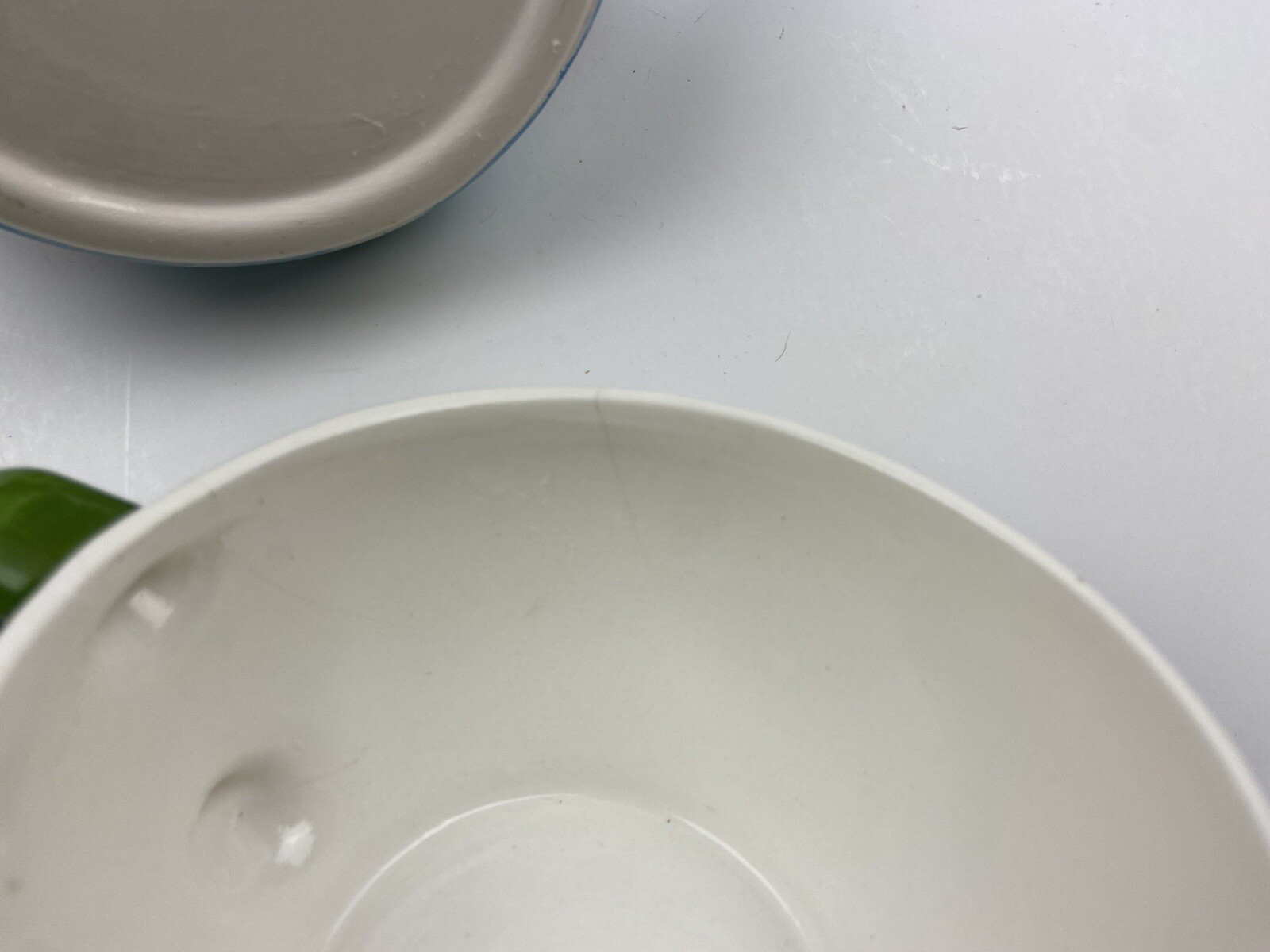 Whimsical Ceramic Teapot Tea for One Green & Yellow Check Spout & Orange Floral