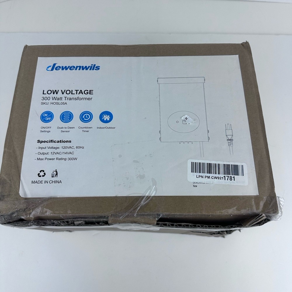 Dewenwils 200W Low Voltage Landscape Transformer with Timer & Photocell Sensor