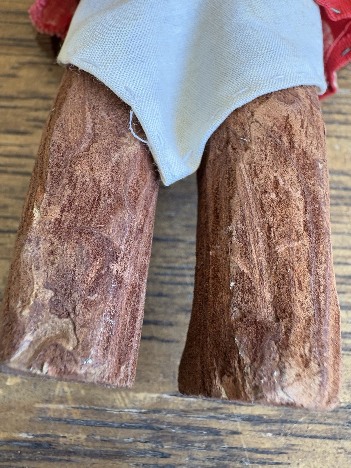 Vintage Old Tarahumara Indian Wood Hand Sewn Indian Doll Folk Art