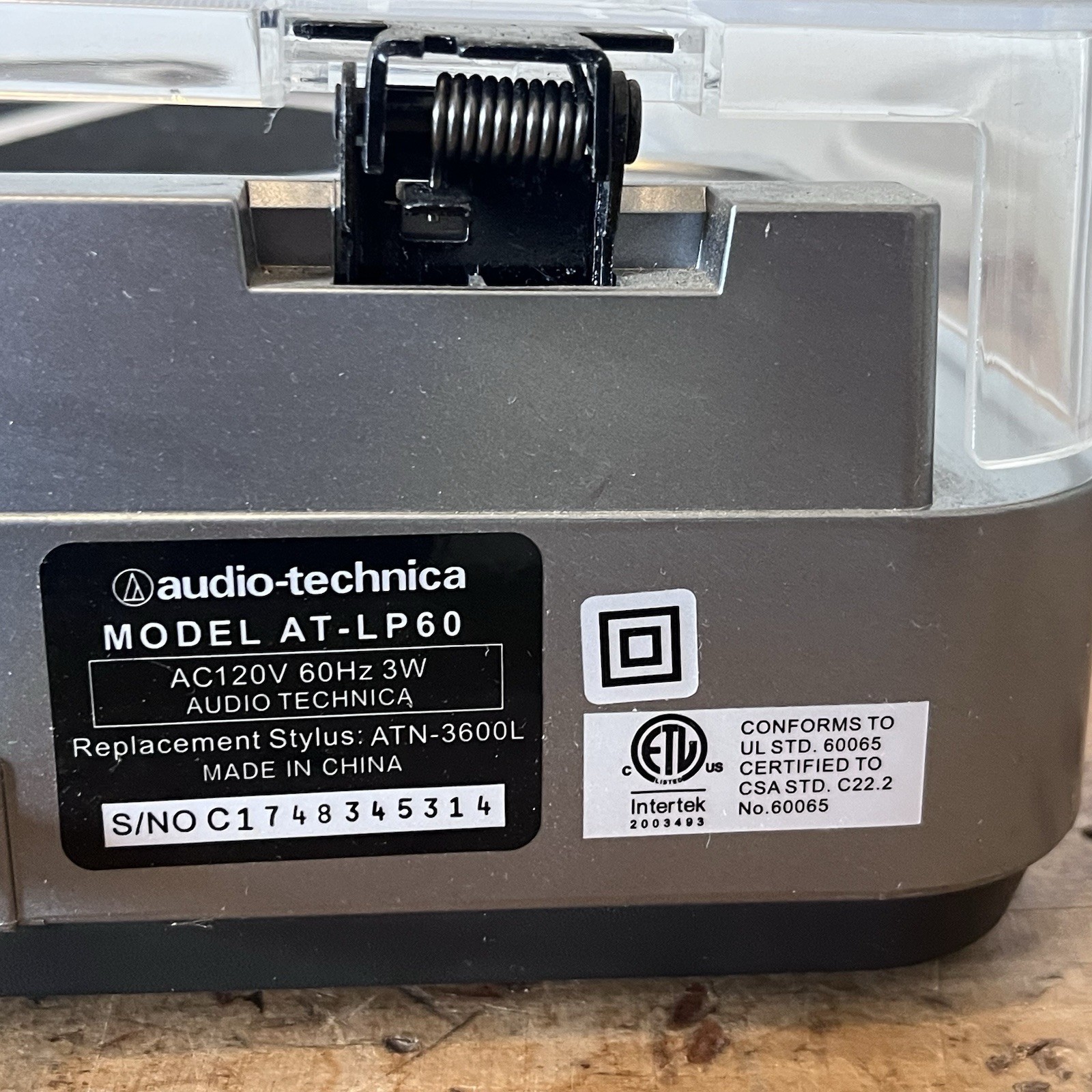 Audio Technica AT-LP60 Turntable EXCELLENT Condition Works Great! 1st Generation