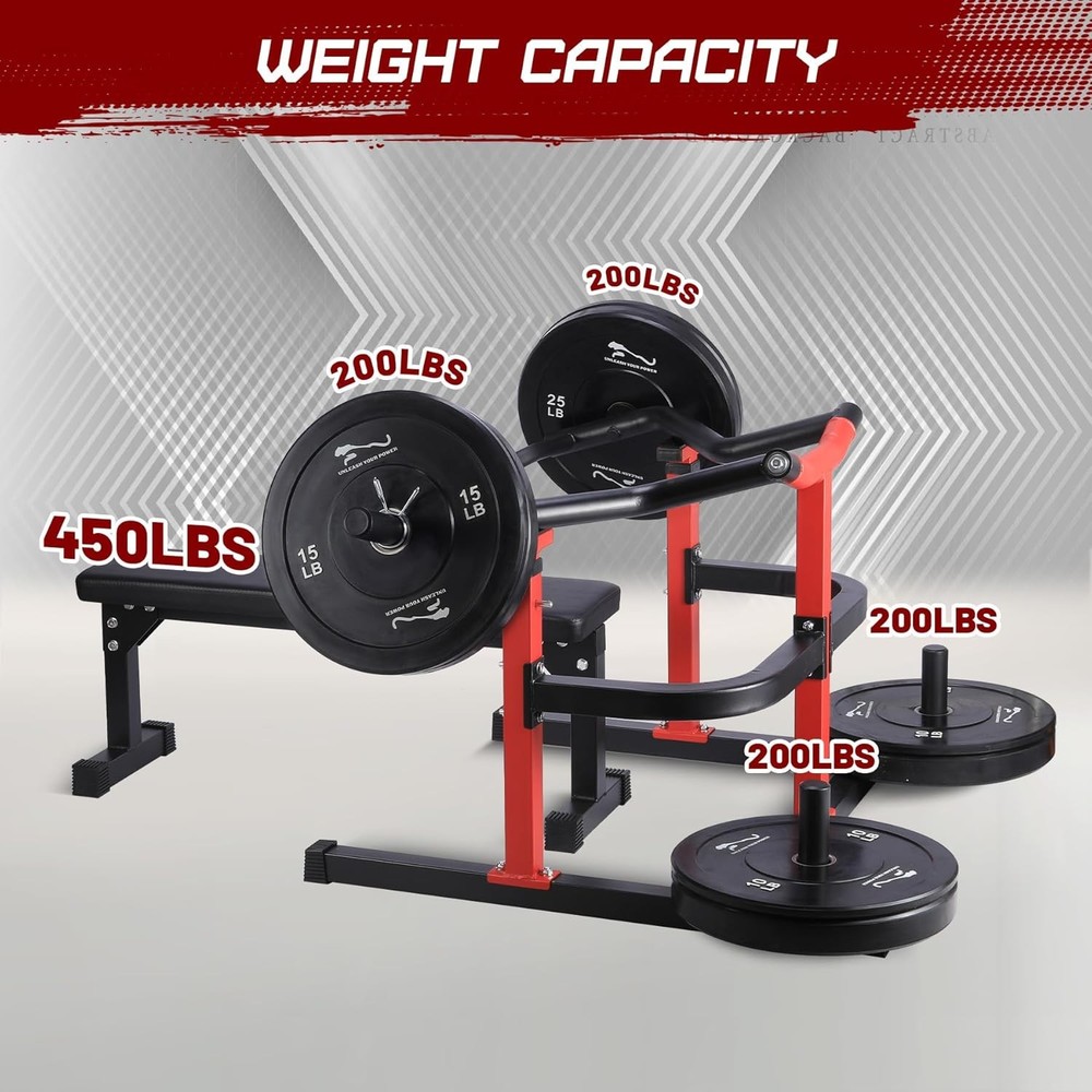 🔝Chest Press Machine with Adjustable Flat Bench & Smooth Bearings,Workout Machi