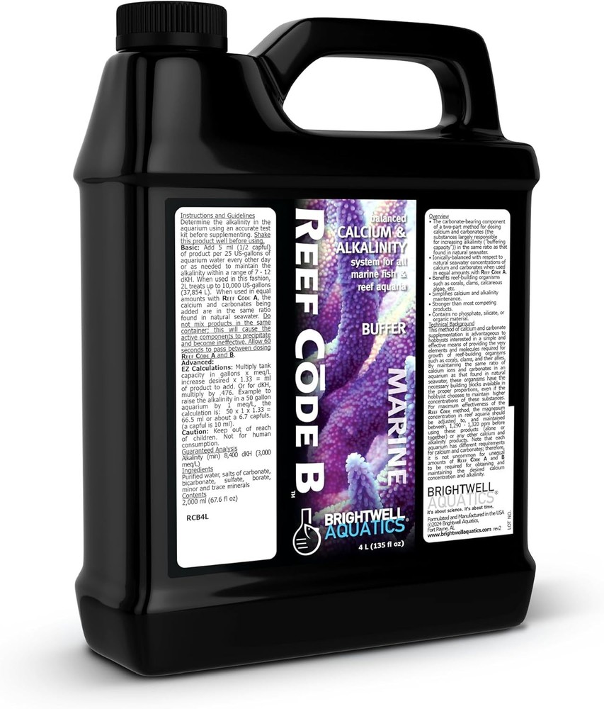 Brightwell Aquatics - Reef Code B - Balanced Calcium & Alkalinity System 4 L