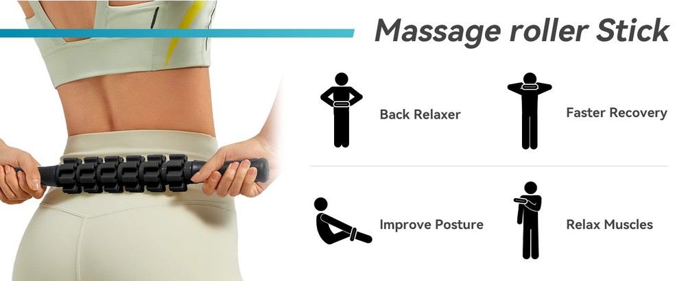 1 Fo Roller Set for Deep Tissue Muscle Massa, High Density