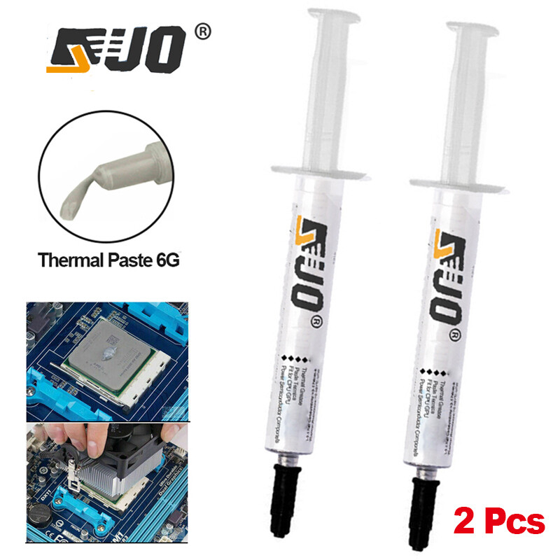 2X6G High Performance Silver Thermal Grease CPU Heatsink Compound Paste Syringe