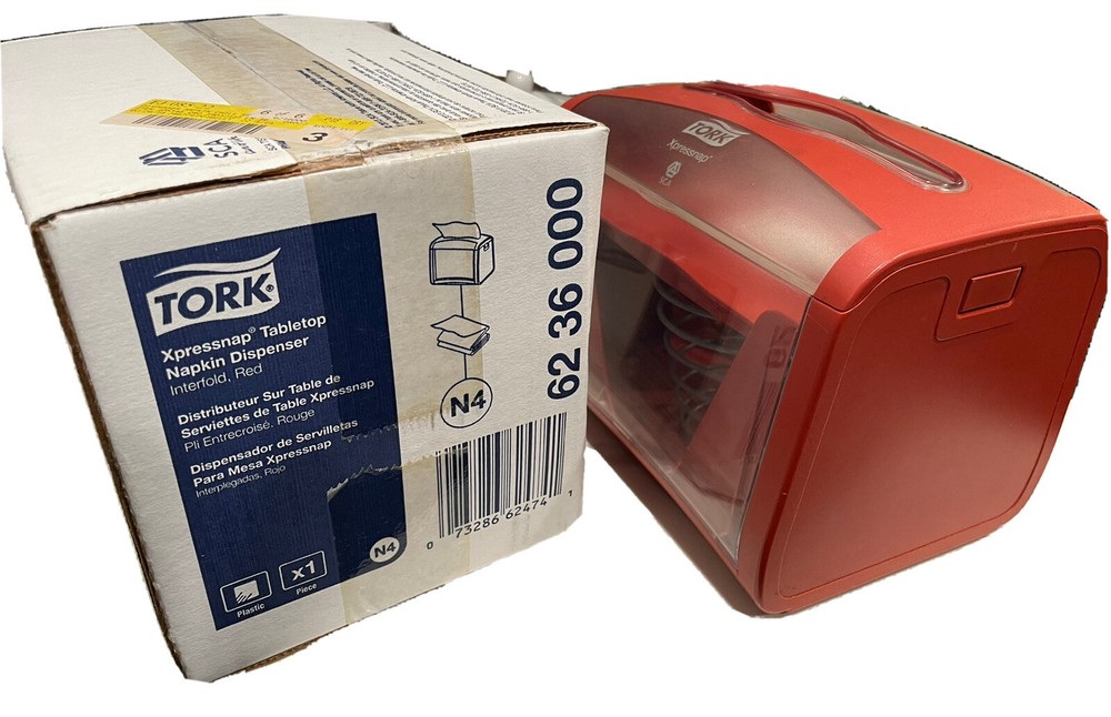 Xpressnap® TabletopNapkin DispenserInterfold, Red