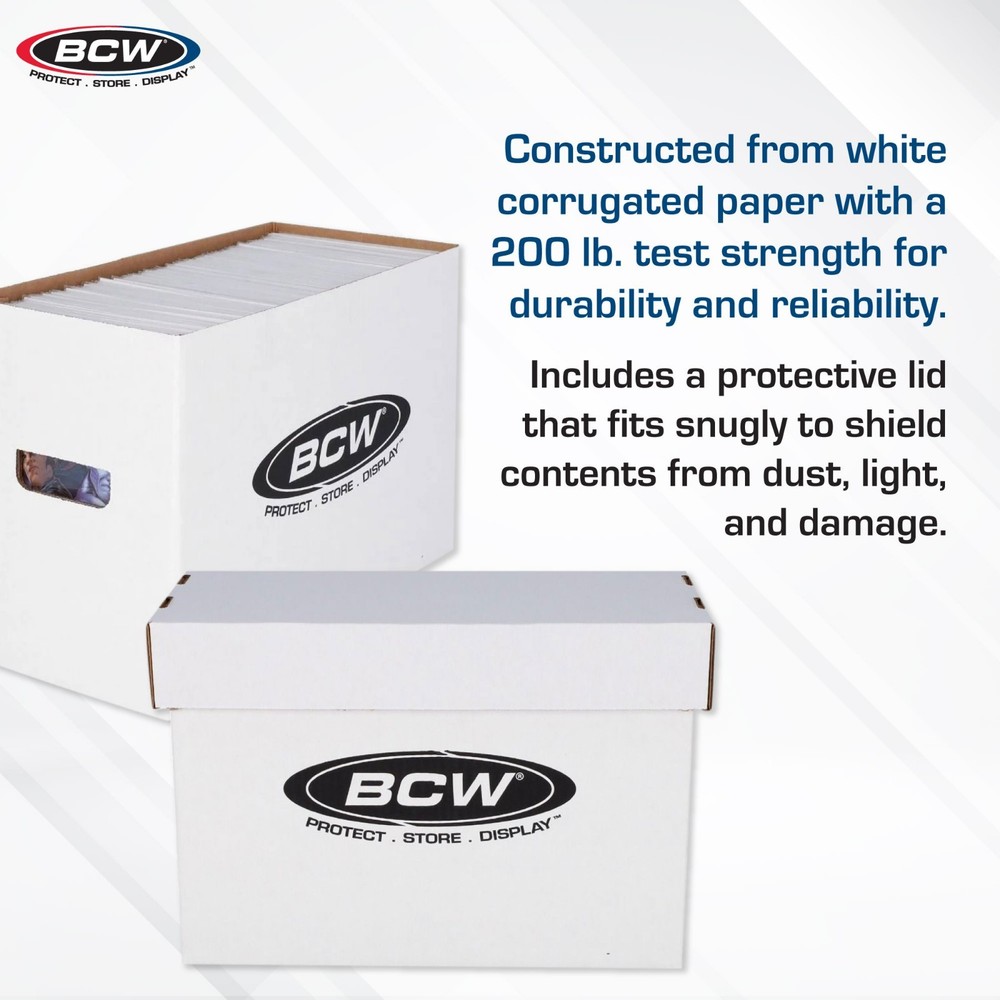 10 Short Comic Books Storage Boxes Holds 150-175 Stackable Durable Archive BCW