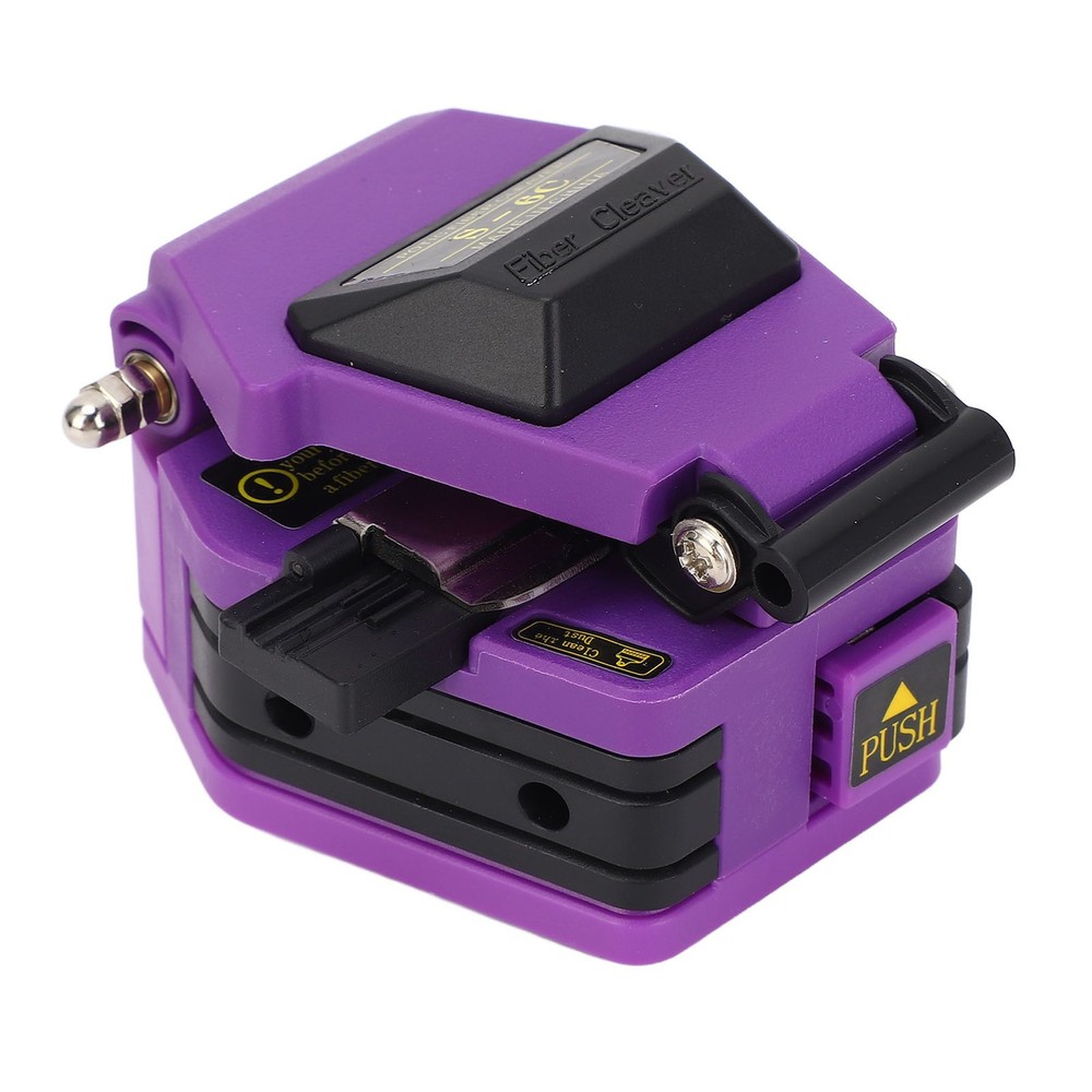 Fiber Optic Cleaver High Accuracy Optical Cable Cutter Tool Purple