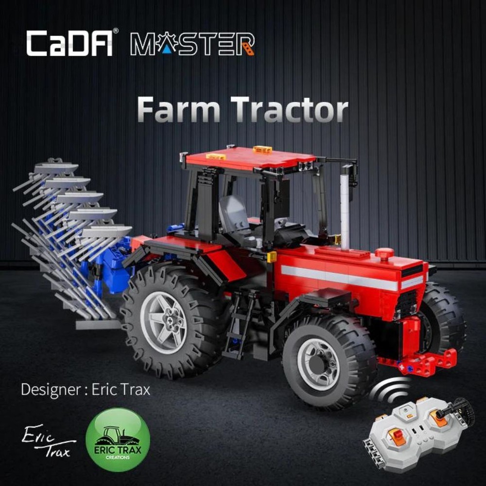 CaDA Master 1:17 Remote Control Farm Tractor 1675 Pcs