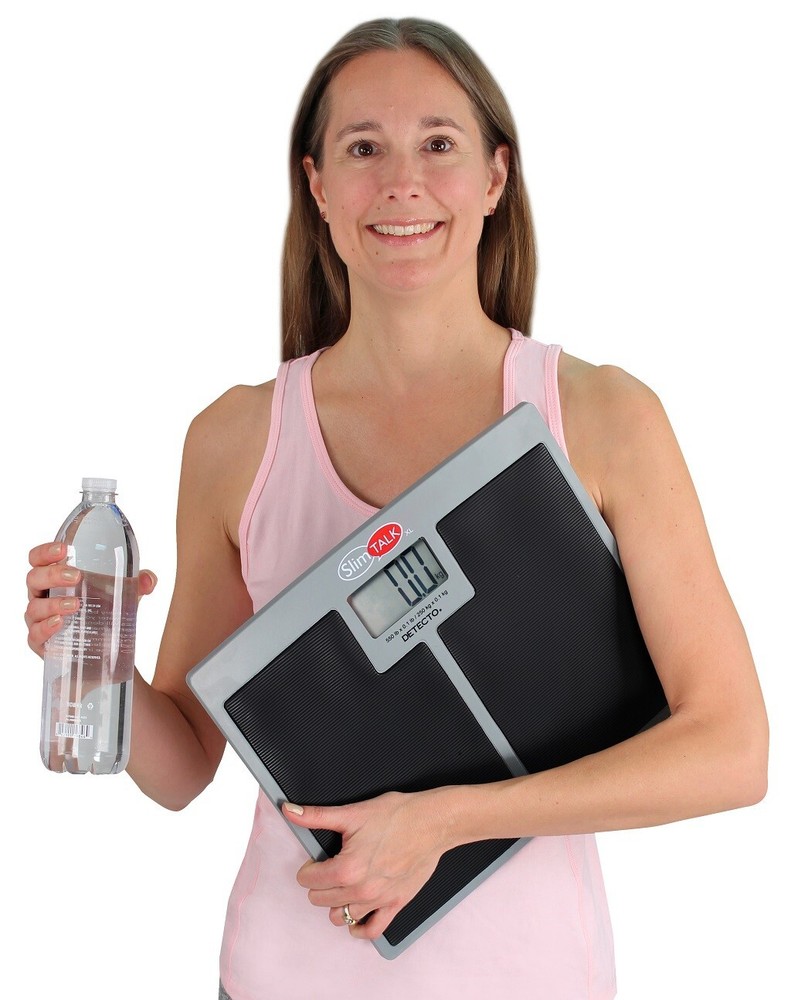 NEW Detecto SlimTalk XL Talking Scale Digital Low Profile Extra Wide Scale