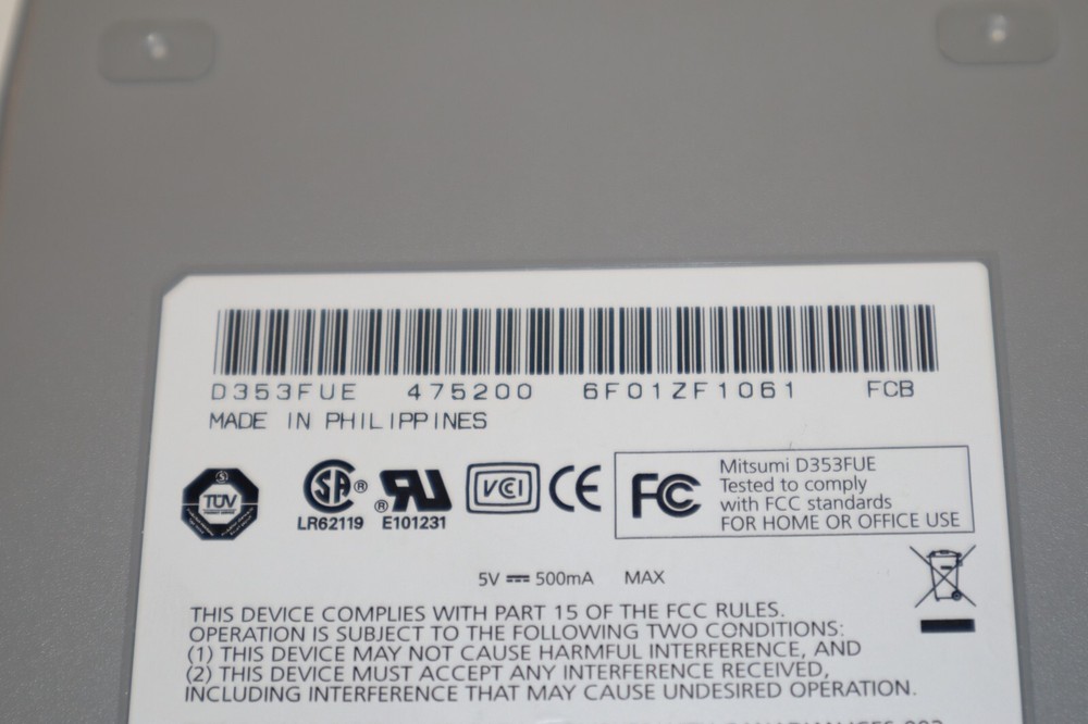 Smart Disk Mitsumi D353FUE USB External Floppy Disk Drive FDUSB-TM2 TESTED