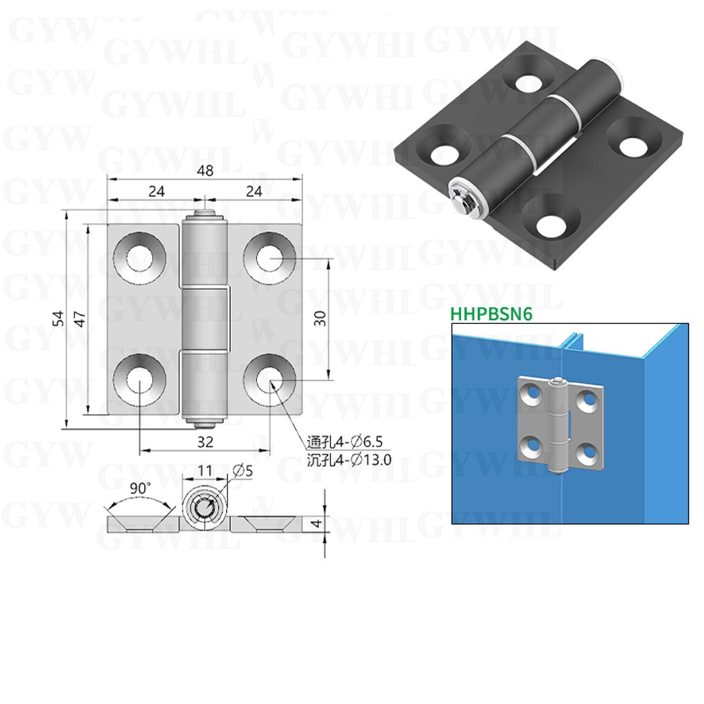 Aluminum Alloy Butt Hinge Position Hinge Bushing Hinge Position Control Hinge