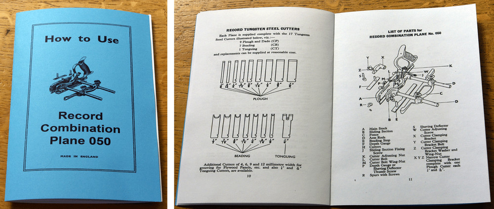 Record 050 Combination Plane Manual