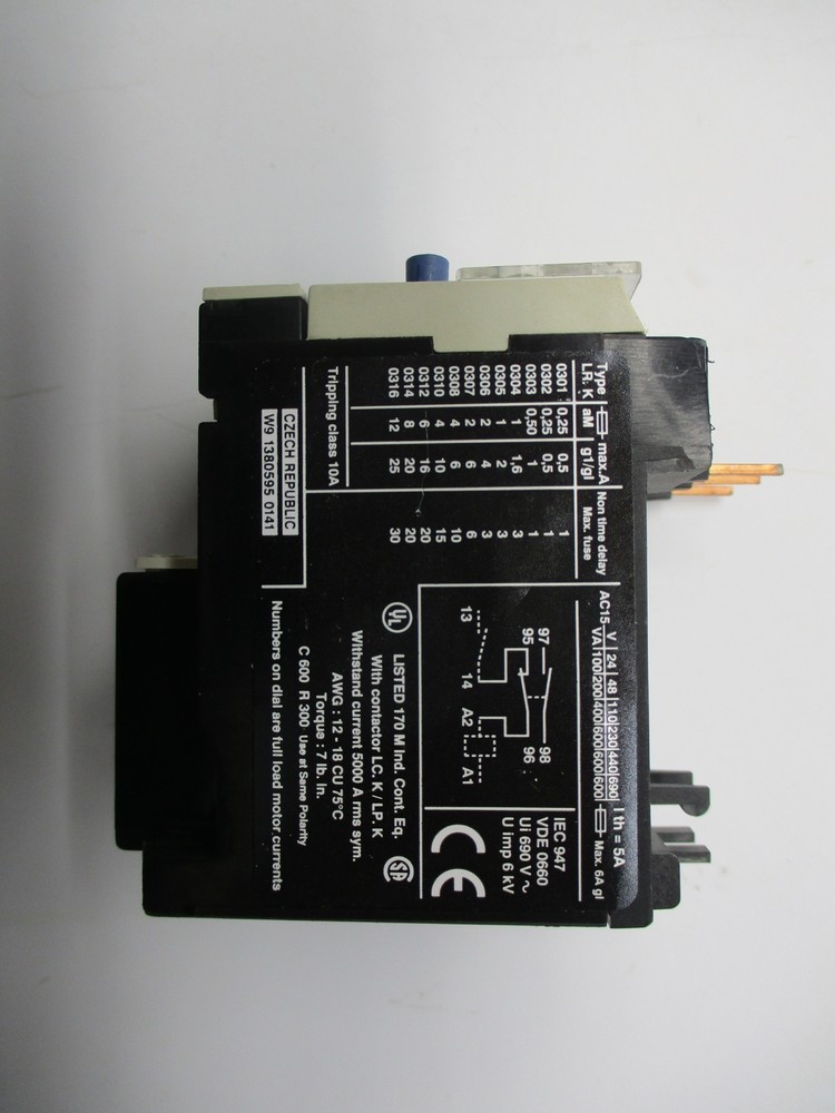 TELECANIQUE LR2K0306 OVERLOAD RELAY UNMP