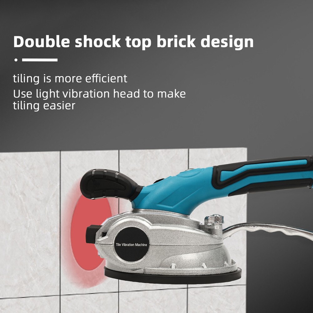 6 Speeds Hand-held Tile Tiling Machine Tile Vibrating Tool Vibrator Suction Cup
