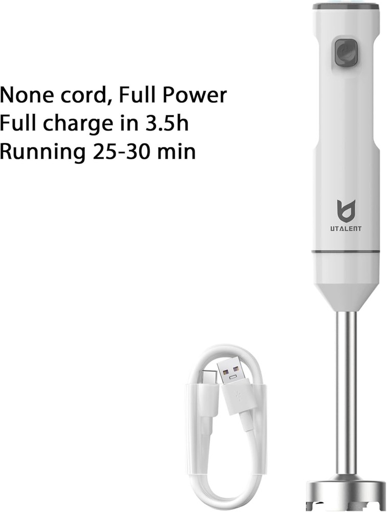 Cordless Handheld Blender, Handheld Immersion Blender