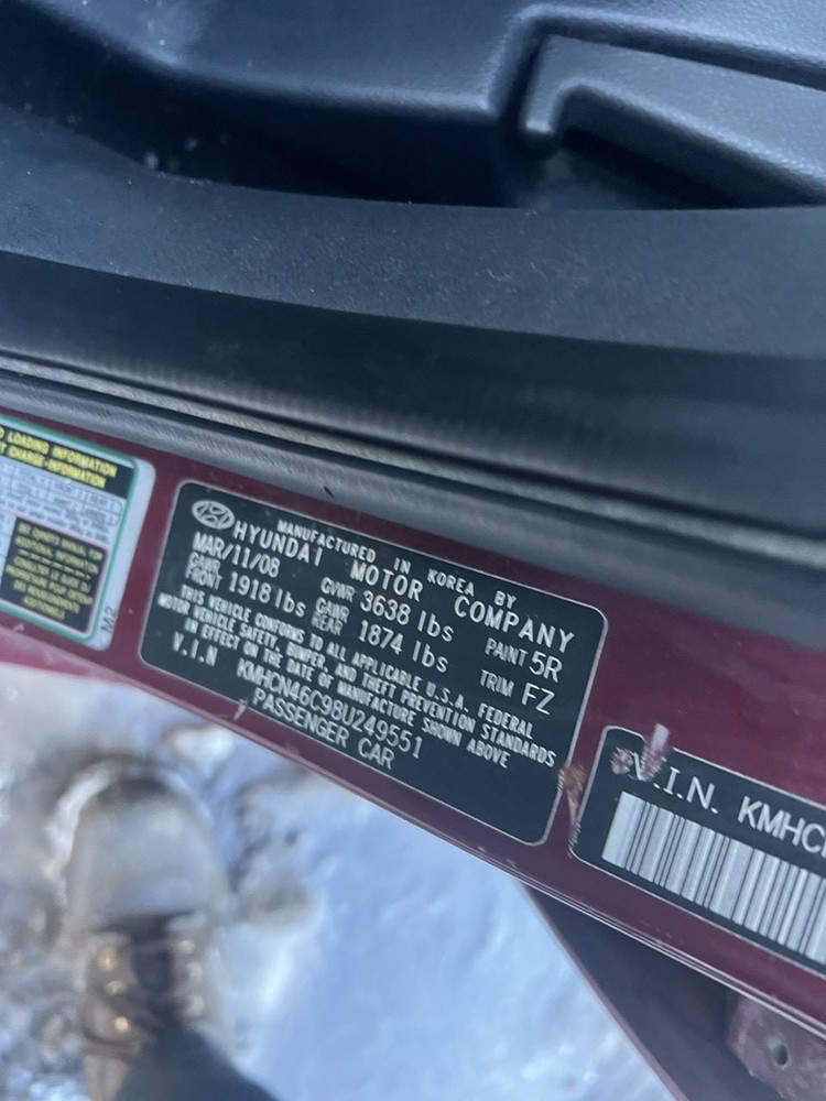 ACCENT 2008 Glove Box OEM
