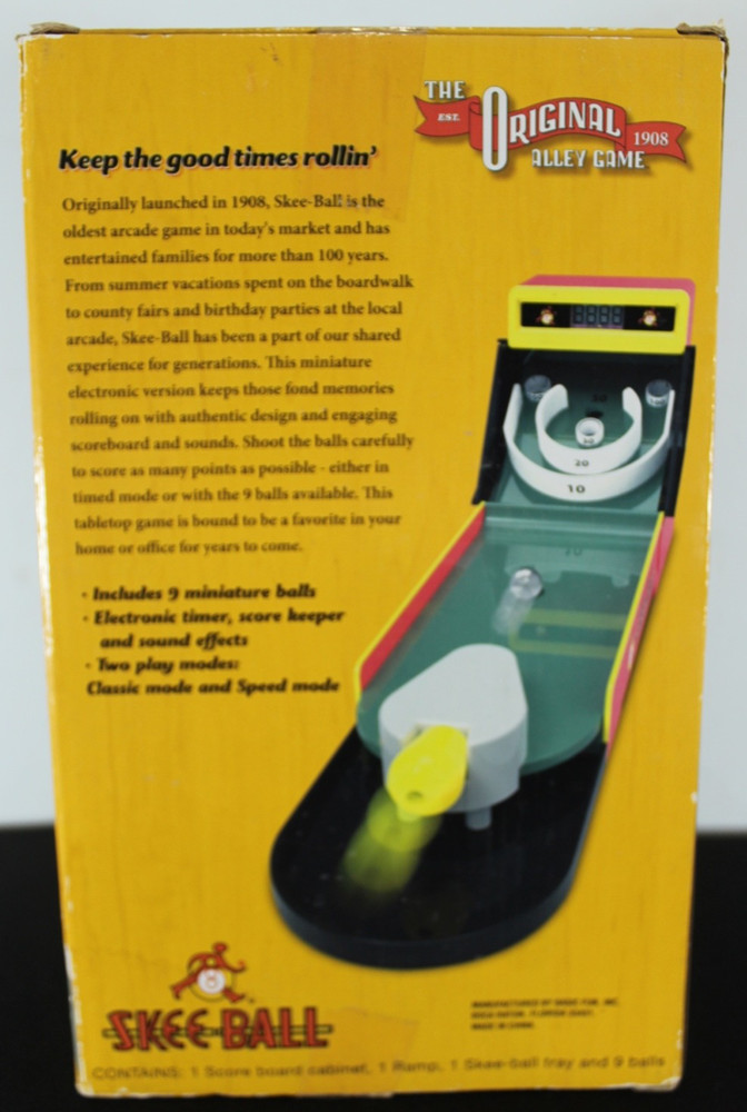 Basic Fun! Mini Skee Ball Electronic Game New And Sealed