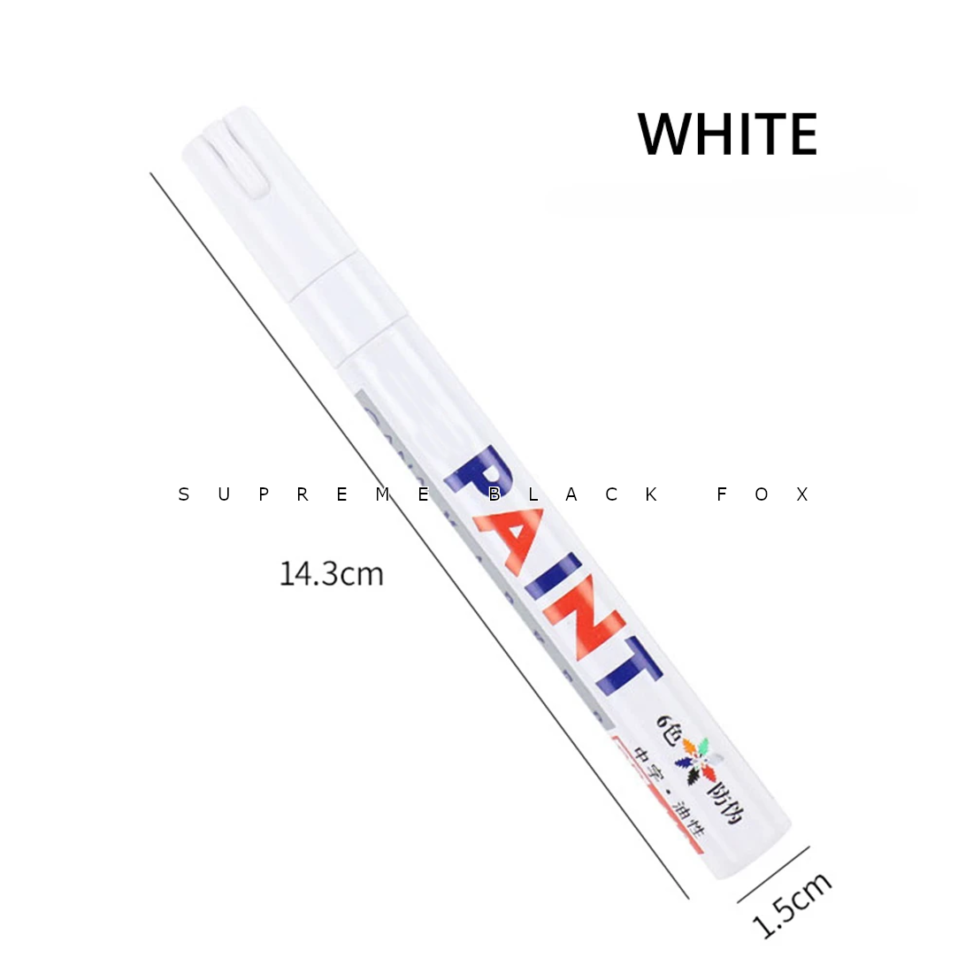 White Paint Marker Pen Tire Letters Waterproof Permanent Lettering Rubber Ink
